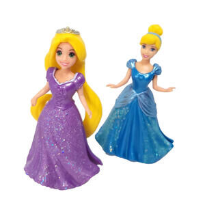 Polly Pocket Disney Princess MagiClip Dress Rapunzel Cinderella Lot of 2